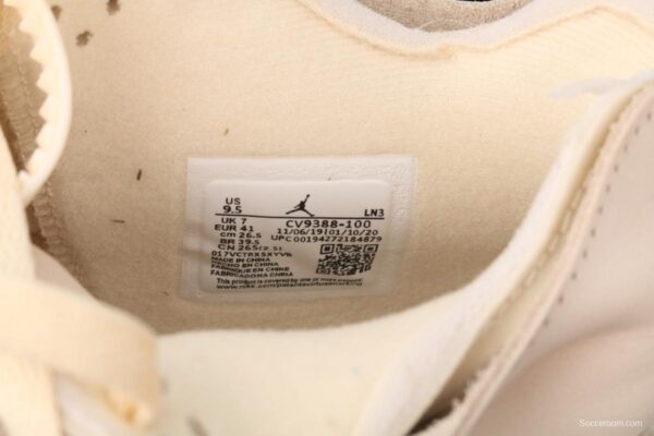 OFF-White x Air Jordan 4 Retro Cream/Sail help retro leisure sports culture basketball shoes CV9388-100 - Image 5