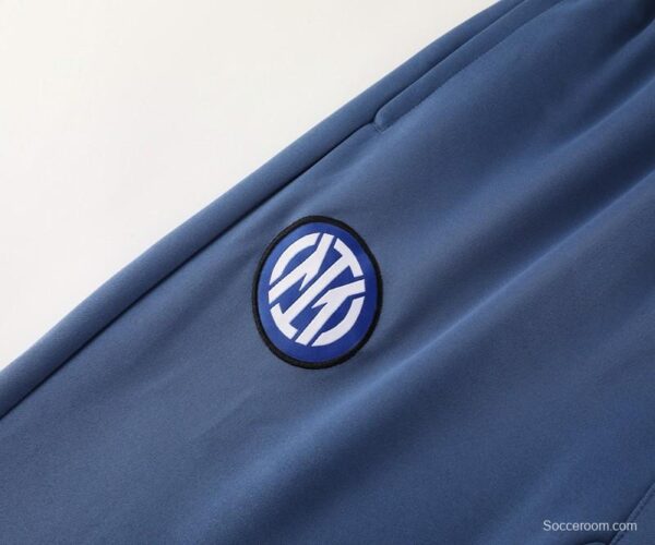 24/25 Inter Milan Blue Full Zipper Jacket +Long Pants - Image 4