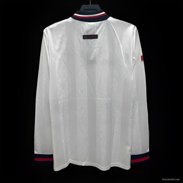 Retro 97/98 Manchester United Third Long Sleeve White Jersey - Image 2