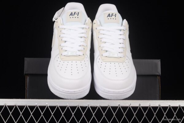 NIKE Air Force 1x 07 Low meter silver gray color 3M reflective low-top casual board shoes 315115-168 - Image 12