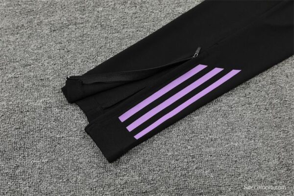 2024 Germany Black Half Zipper Jacket+Long Pants - Image 2