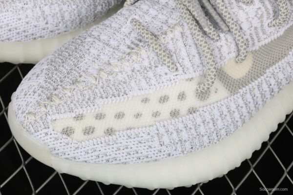 Adidas Yeezy Boost 350V2 Static EF2367 Darth Coconut 350 second generation hollowed-out silk star - Image 6