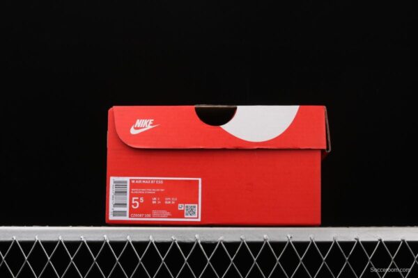 NIKE Air Max 97 ESS White Melon Orange Color bullet Air cushion running shoes CZ6087-100 - Image 13