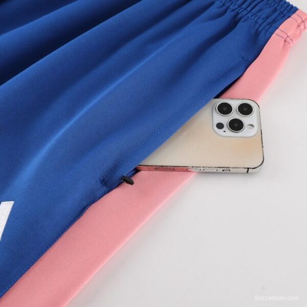 23/24  Olympique Lyonnais Lyon Blue/Pink Full Zipper Jacket+Pants - Image 2