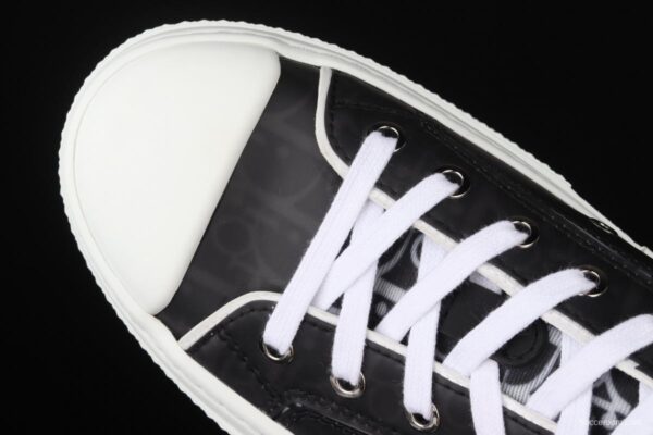 Authentic Dior B23 Oblique Low Top Sneakers Dior CD ghosting low upper board shoes 3SH118YJR 063 White/Black - Image 9