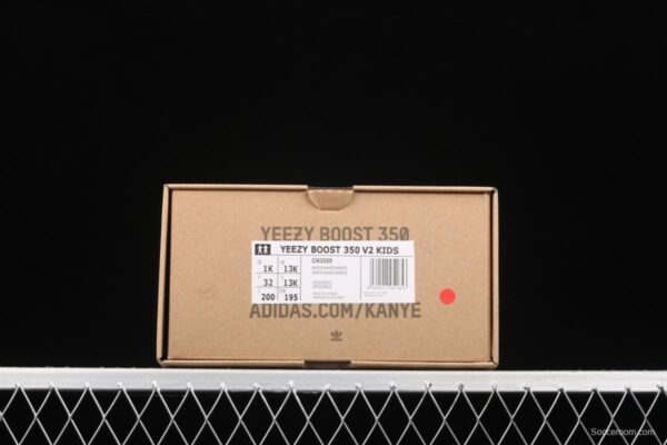 Kids Adidas Yeezy 350 Boost V2 GW0089 Darth Coconut 350 second Generation Kids - Image 11