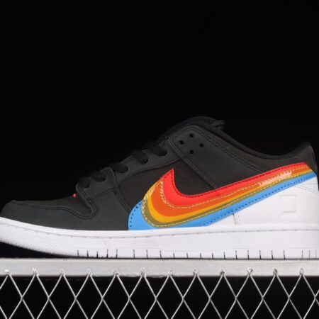 Polaroid x NIKE SB DUNK Low Black Rainbow Polaroid Joint SB Retro Casual Sneakers DH7722-001
