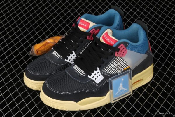 Union x NIKE Air Jordan 4 basketball shoes DC9533-001 - Image 10