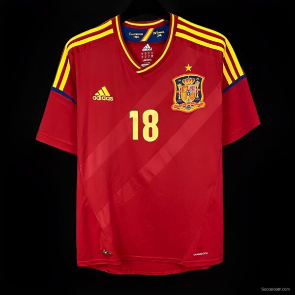 Retro 2012 Spain Home Jersey - Image 3