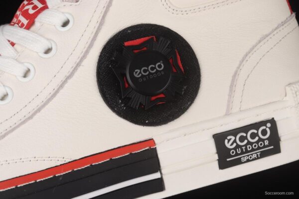 ECCO super soft head leather matching color men's high-top casual board shoes 43050101002 - Image 7