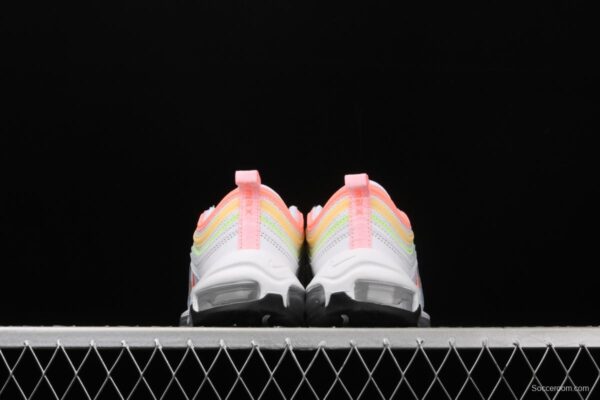 NIKE Air Max 97 ESS White Melon Orange Color bullet Air cushion running shoes CZ6087-100 - Image 15