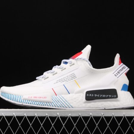 Adidas NMD R1 Boost V2 FY1439 second generation elastic knitted surface popcorn running shoes
