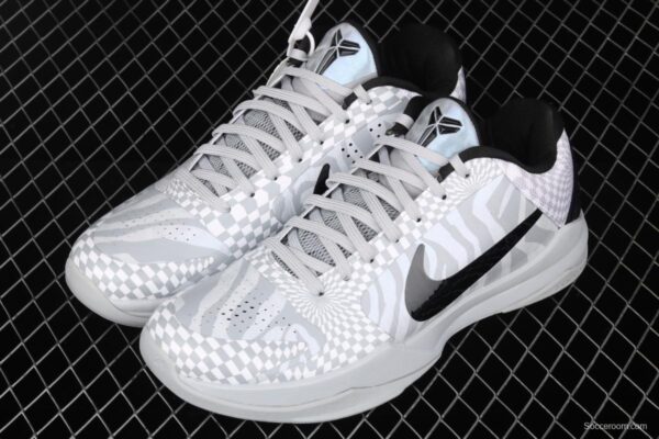 NIKE Zoom Kobe 5 ZEBRA Kobe Bryant 5 mosaic zebra color matching professional actual basketball shoes CD4991-003 - Image 11