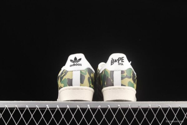 BAPE x Adidas Superstar 80s GZ8981 Darth ape-man co-named shell full head casual board shoes - Image 14