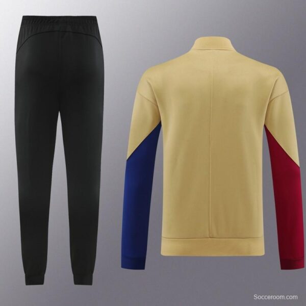 23/24 Barcelona khaki Full Zipper Jacket+Pants - Image 16