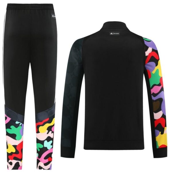 2023 Adidas Black Full Zipper Jacket With Colorful Sleeve+Pants - Image 22