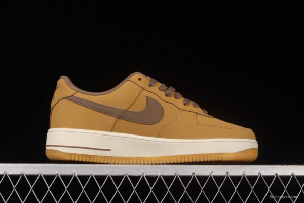 NIKE Air Force 1o07 Low wheat low-top casual board shoes 309652-721 - Image 15