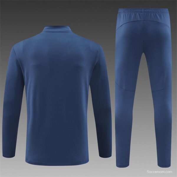 24/25 Manchester City Navy Half Zipper Jacket+Long Pants - Image 13