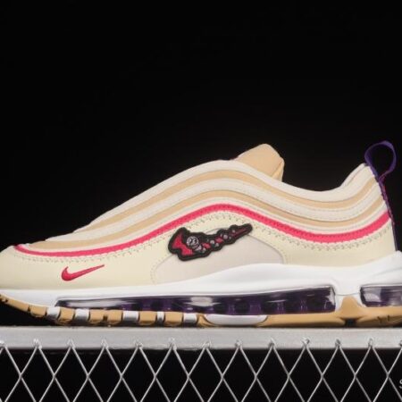 NIKE Air Max 97 Air Sprung Iron Grey Beige Embroidery Bullet Air Cushion Sports Running Shoes DH4759-200