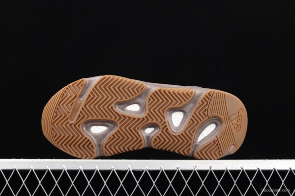 Adidas Yeezy Boost 700 Enflame Amber GZ0724 coconut 700black gray coconut 3M reflective running shoes BASF popcorn outsole - Image 15