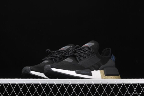 Adidas NMD R1 Boost V2 FW5327 second generation elastic knitted noodles fish scale popcorn running shoes - Image 15