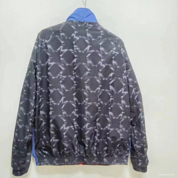 2024 Manchester Untied Black/Red Reversible Windbreaker - Image 4