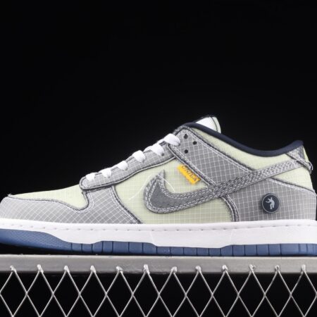 Unlon x NIKE SB DUNK Low joint style dark blue and green SB rebound fashion casual board shoes DJ9649-401