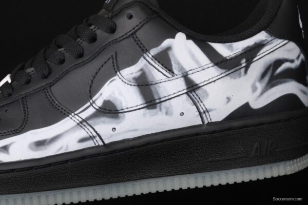 NIKE Air Force 1x 07 Skeleton QS Halloween luminous skeleton limited casual board shoes BQ7541-001 - Image 7