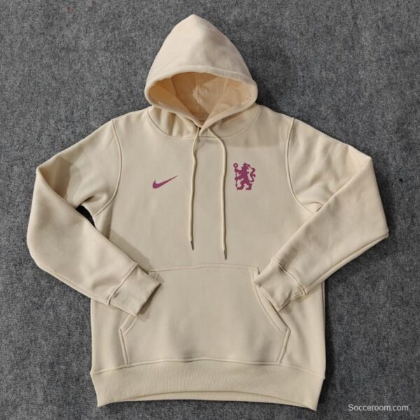 24/25 Chelsea White/Beige/Black Hoodie - Image 4