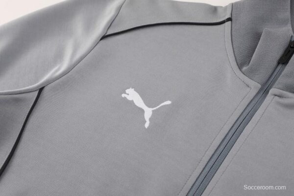 24/25 Puma Grey Full Zipper Jacket +Long Pants - Image 2