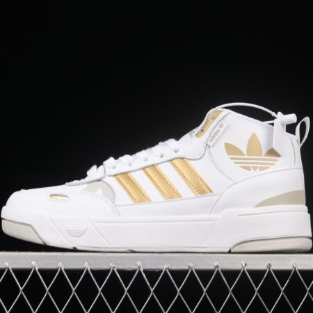 Adidas Post UP H00220 Darth clover middle top casual basketball shoes