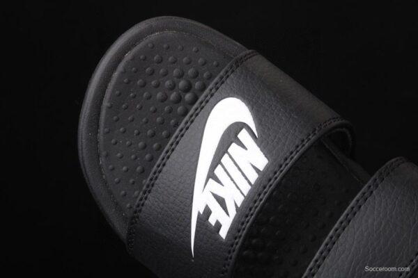NIKE Benassi Swoosh # double belt ninja slipper series # authentic slippers life all kinds of summer beach slippers 819717-010 - Image 6