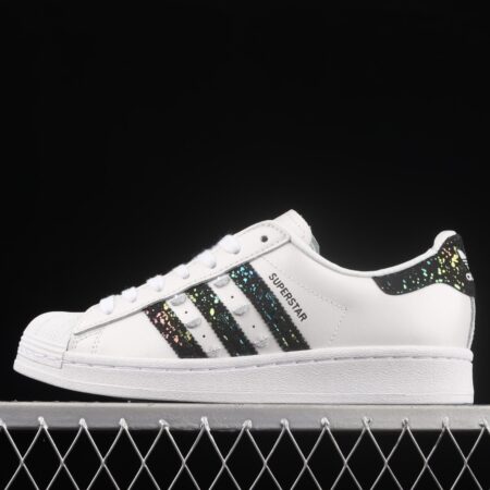 Adidas Originals Superstar H04237 shell head child fun graffiti decoration leisure board shoes