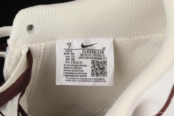NIKE Air Force 11407 Low beige electric embroidery hook low-top casual board shoes CL6326-138, - Image 5