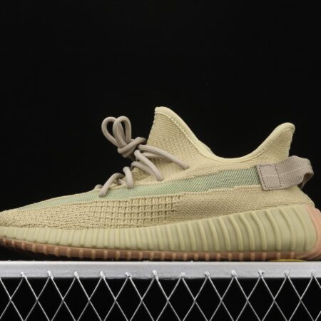 Adidas Yeezy 350 Boost V2 Sulfur FY5346 Darth Coconut 350 second generation hollowed-out matcha green color matching