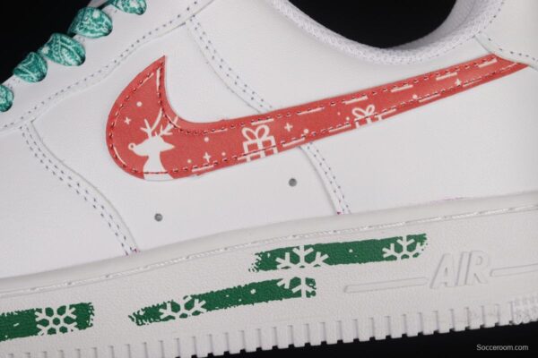 NIKE Air Force 11607 Low Christmas themed low-top casual board shoes CW2288-111, - Image 7
