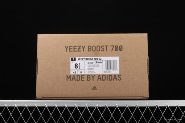 Adidas Yeezy Boost 700Static EF2829 Kanye coconut 700gray coconut 3M reflective running shoes BASF popcorn - Image 13
