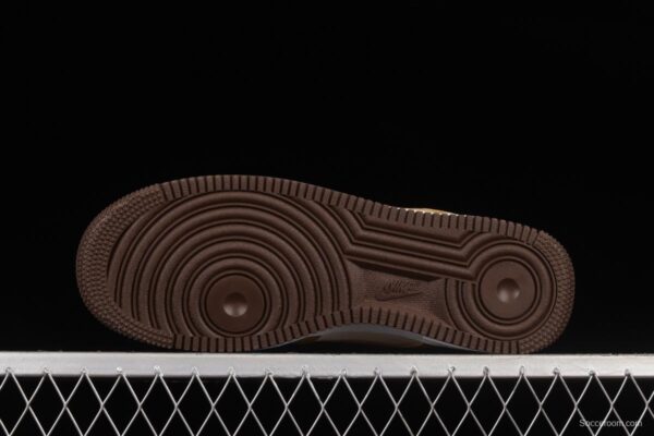 NIKE Air Force 1'07 Low milk tea brown canvas leather color matching low-top casual sneakers DJ6395-100 - Image 14