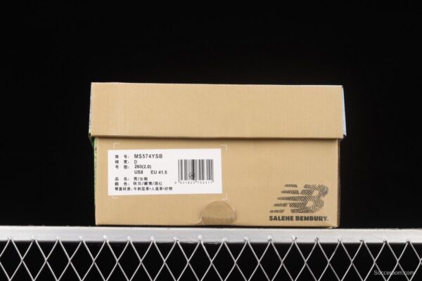 Salehe Bembury x New Balance 574 Yurt Versace director co-signed retro casual running shoes MS574YSB - Image 11