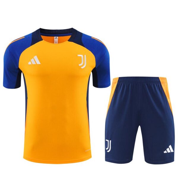 24/25 Juventus Orange/Navy Short Sleeve Jersey+Shorts - Image 16