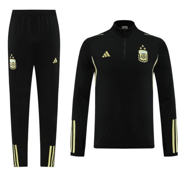 2023 Argentina Black Full Zipper Jacket+Pants - Image 21