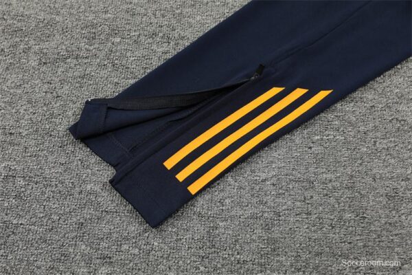 24/25 Kids Real Madrid White Half Zipper Jacket+Long Pants - Image 2