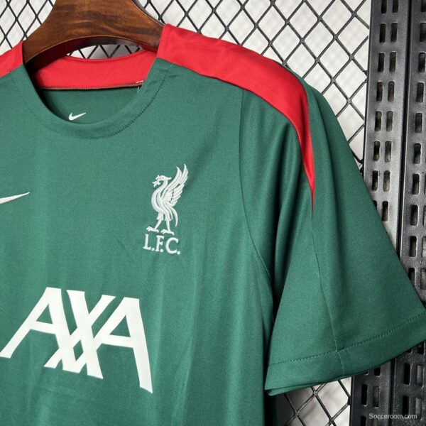 24/25 Liverpool Dark Green Pre-match Jersey - Image 4
