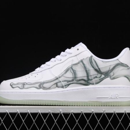 NIKE Air Force 1x 07 Skeleton QS Halloween luminous skeleton limited casual board shoes BQ7541-100