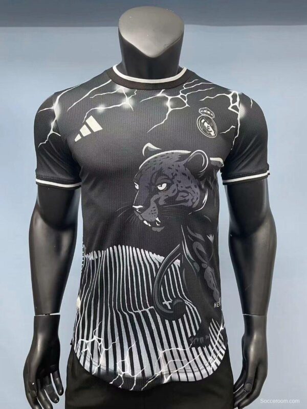 Player Version 24/25 Real Madrid Black Panther Special Jersey - Image 3
