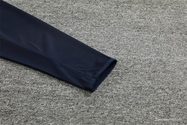 24/25 Real Madrid Navy Half Zipper Jacket+Long Pants - Image 11