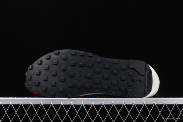 Sacai x NIKE LVD Waffle Daybreak co-signed catwalk style net gauze leather splicing double hook Swoosh running shoes BV0073-400 - Image 12