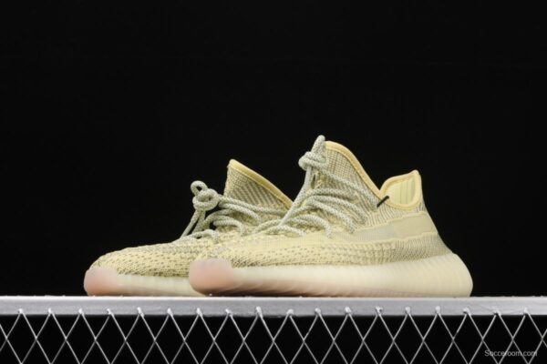 Adidas Yeezy 350 Boost V2 FV3255 Darth Coconut 350 second generation hollowed-out silk yellow star matching BASF popcorn - Image 15