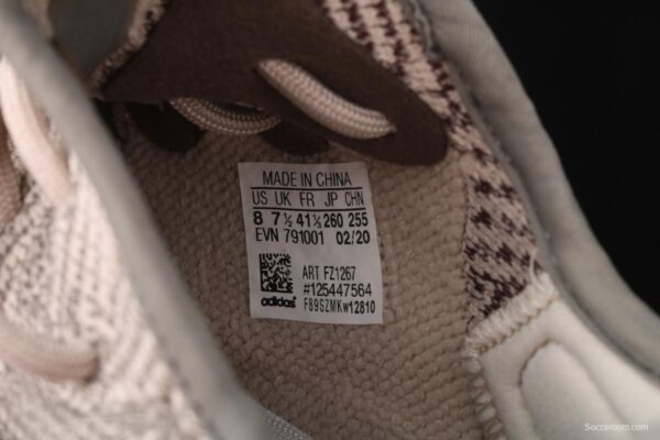 Adidas Yeezy Boost 350V2 Cinder FZ1267 Darth Coconut 350 second generation hollowed-out side coal ash permeable taillights - Image 7