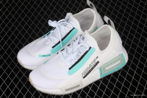Adidas NMD_R1 SPECTOO FZ3628 elastic knitted running shoes - Image 9
